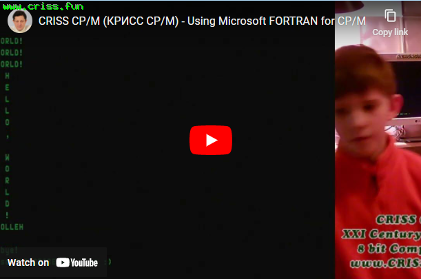 CRISS CP/M FORTRAN