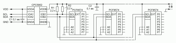 GPIO module cirquit